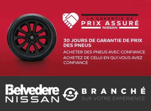Garantie de prix assuré sur les pneus Nissan*