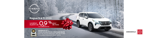 Rogue 2026 à 0.9% pour 36 mois