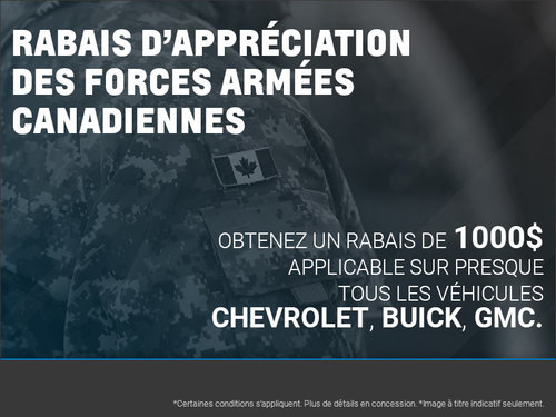 Rabais d'appréciation des Forces armées canadiennes