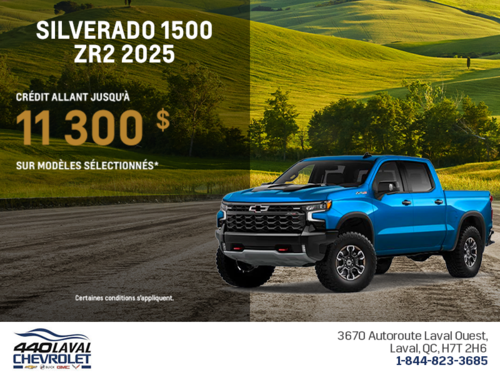 Procurez-vous le Chevrolet Silverado 1500 ZR2 2025