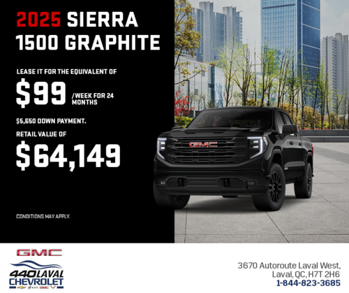 The 2025 GMC Sierra 1500 Graphite