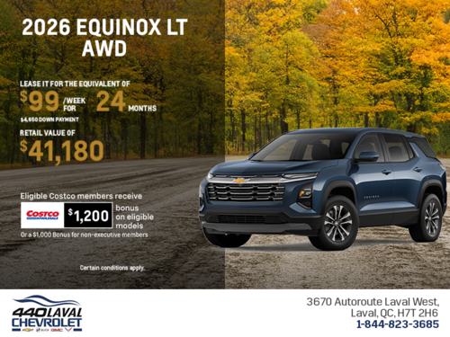Get the 2026 Chevrolet Equinox LT AWD