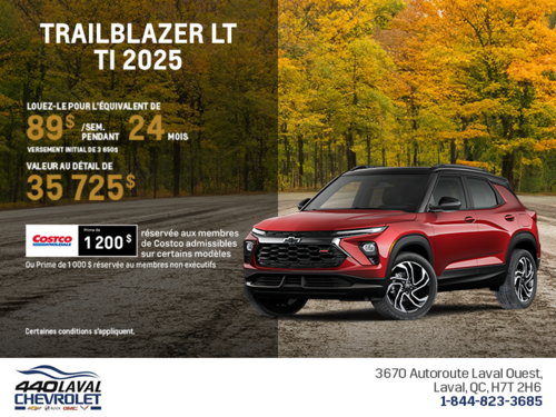 Le Chevrolet Trailblazer LT TI 2026