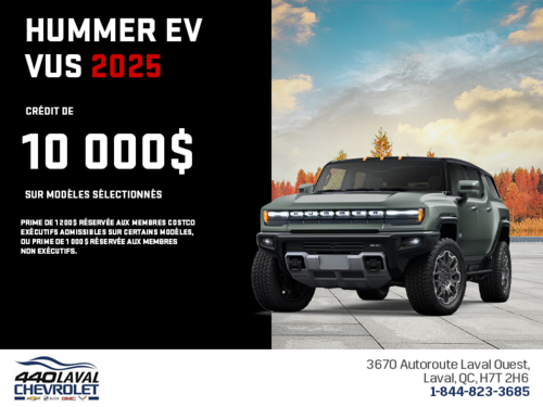Le GMC Hummer EV VUS 2025