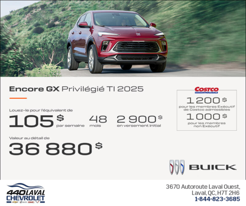 Procurez-vous le Buick Encore GX 2025