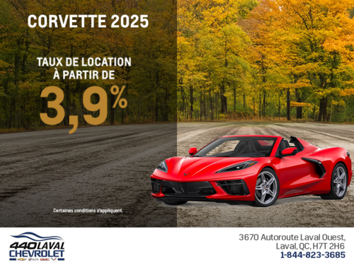 Procurez-vous le Chevrolet Corvette 2025