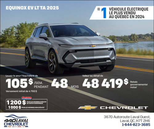 Procurez-vous le Chevrolet Equinox EV 2025
