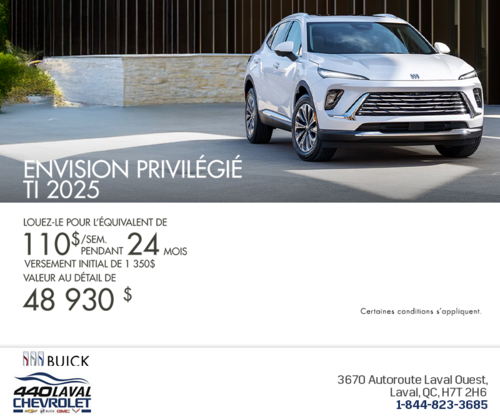 Procurez-vous la Buick Envision Privilégié TI 2025