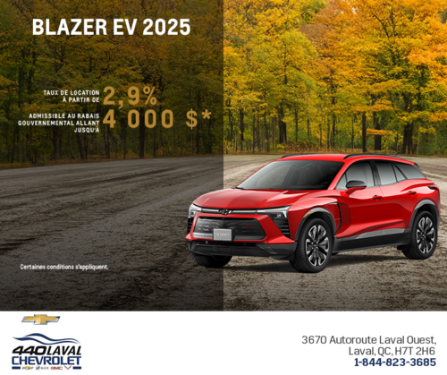 Procurez-vous le Chevrolet Blazer EV 2025