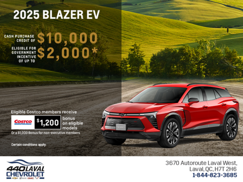 Get the 2025 Chevrolet Blazer EV