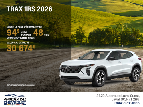 Le Chevrolet Trax 2026