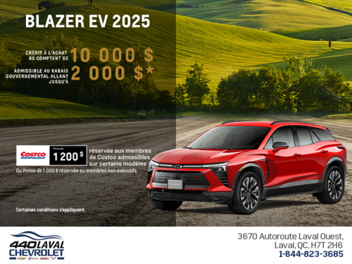 Procurez-vous le Chevrolet Blazer EV 2025