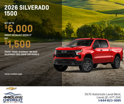 Get the 2026 Chevrolet Silverado 1500