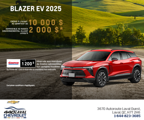 Procurez-vous le Chevrolet Blazer EV 2025