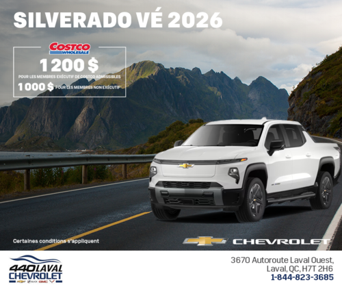 Procurez-vous le Chevrolet Silverado VÉ 2026