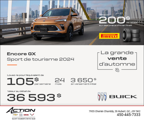 Procurez-vous le Buick Encore GX 2024