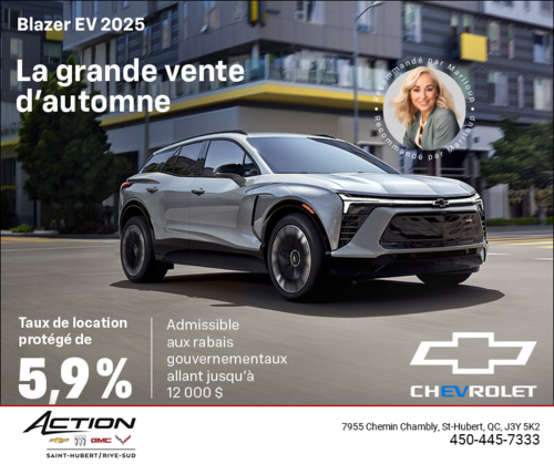 Procurez-vous le Chevrolet Blazer EV 2025