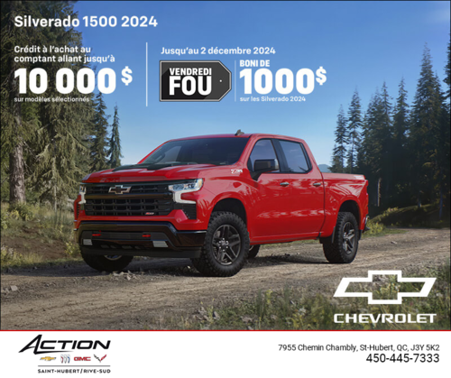 Procurez-vous le Chevrolet Silverado 1500 2024