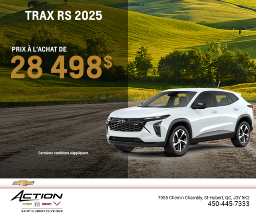 Procurez-vous le Chevrolet Trax 2025