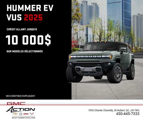 Le GMC Hummer EV VUS 2025