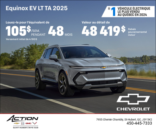 Procurez-vous le Chevrolet Equinox EV 2025