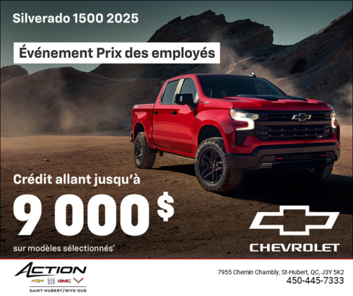 Procurez-vous le Chevrolet Silverado 1500 2025