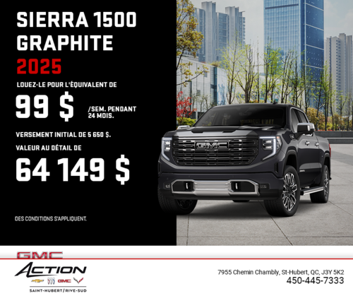 Le GMC Sierra 1500 Graphite 2025