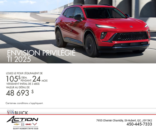 Procurez-vous la Buick Envision 2025