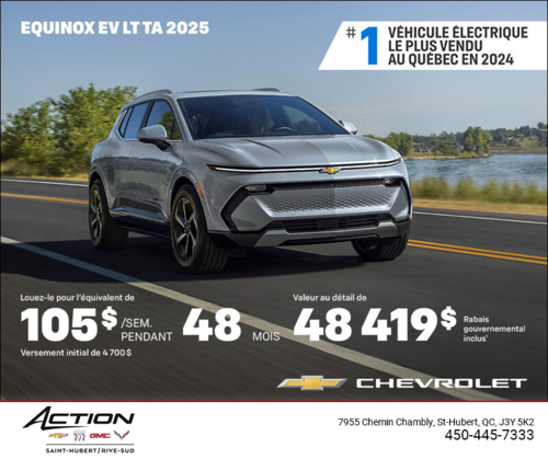 Procurez-vous le Chevrolet Equinox EV 2025