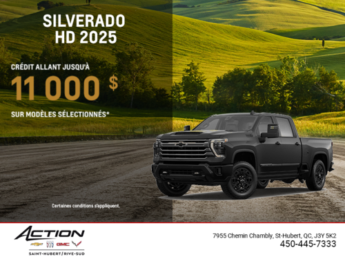 Procurez-vous le Chevrolet Silverado HD 2025