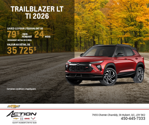 Le Chevrolet Trailblazer LT TI 2026