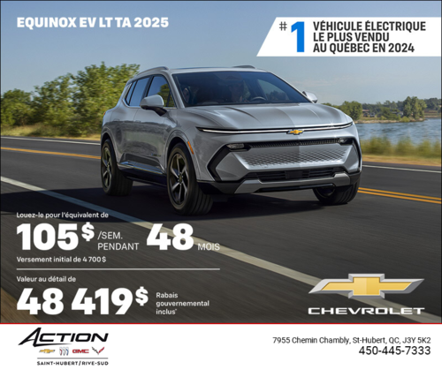 Procurez-vous le Chevrolet Equinox EV 2025