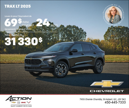 Procurez-vous le Chevrolet Trax LT 2025