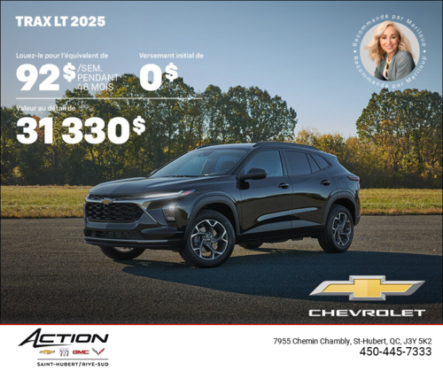 Procurez-vous le Chevrolet Trax LT 2025
