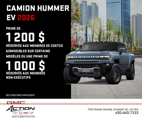 Le GMC Camion Hummer EV 2026