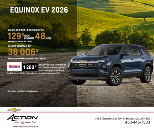 Procurez-vous le Chevrolet Equinox EV 2026