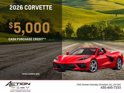 Get the 2026 Chevrolet Corvette