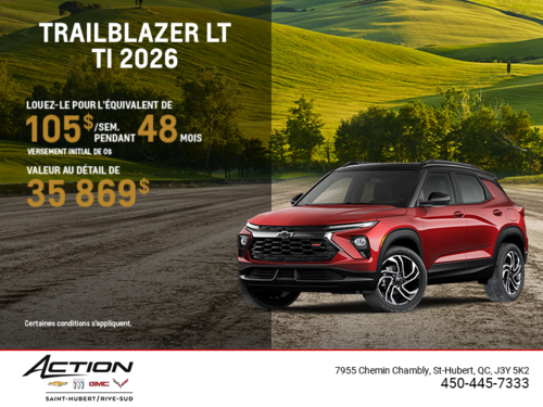 Le Chevrolet Trailblazer LT TI 2026