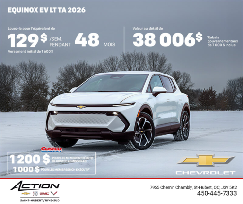Procurez-vous le Chevrolet Equinox EV 2026