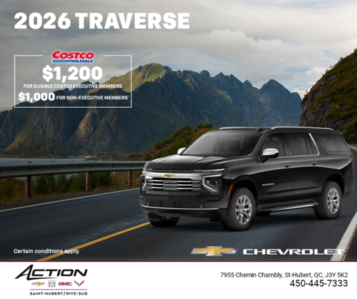 Get the 2026 Chevrolet Traverse