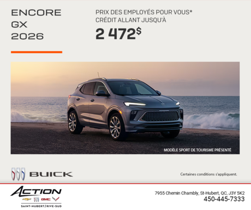 Procurez-vous la Buick Encore Gx 2026