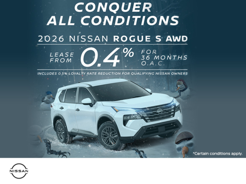Get the 2026 Nissan Rogue Today!