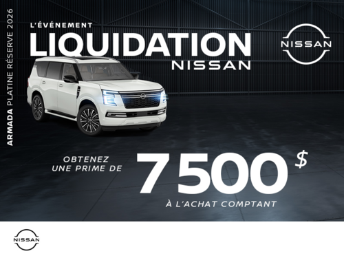Obtenez le Nissan Armada 2026!