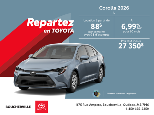 Toyota Corolla 2026