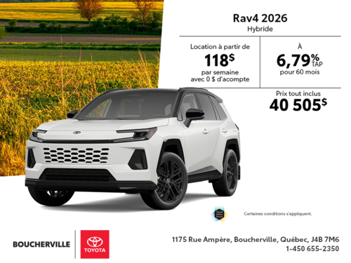 Toyota RAV4 Hybride 2026