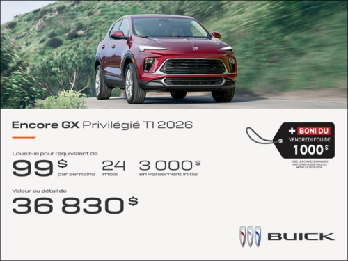 Procurez-vous le Buick Encore GX 2026