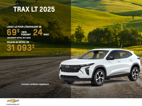 Procurez-vous le Chevrolet Trax 2025