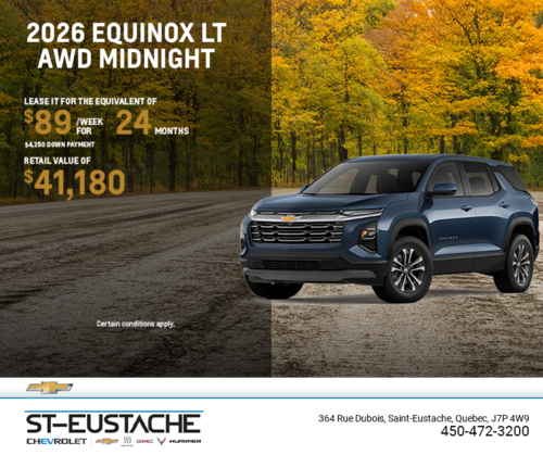 Get the 2026 Chevrolet Equinox LT AWD