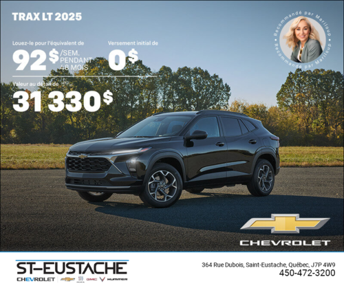 Procurez-vous le Chevrolet Trax LT 2025