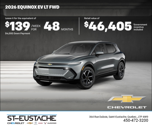 Get the 2026 Chevrolet Equinox EV